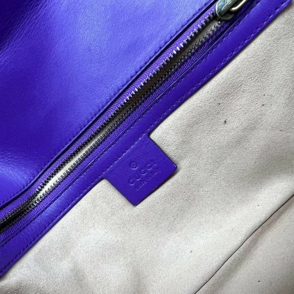 100% Authentic GUCCI GG Marmont Small Leather Shoulder Bag - Picture 15 of 16